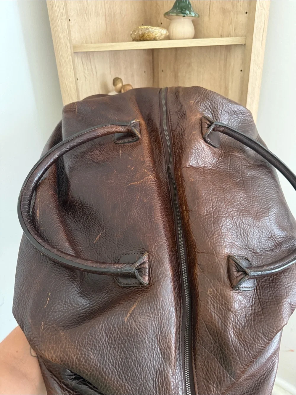 Moore and Giles Benedict Luxury Leather Travel Duffel Weekender Bag